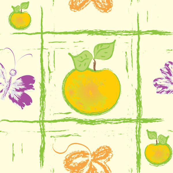 free vector Handpainted fruit background vector 4